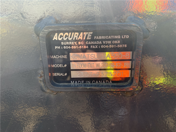 2023 ACCURATE FABRICATING WA380-8 AT0053157