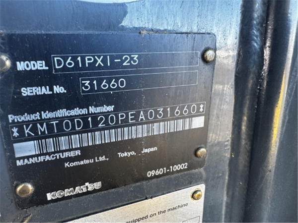 2016 Komatsu D61PXI-23 5411