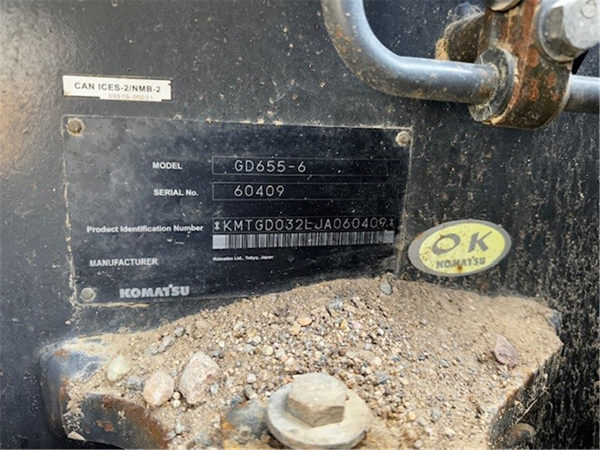 2019 Komatsu GD655-6 5177
