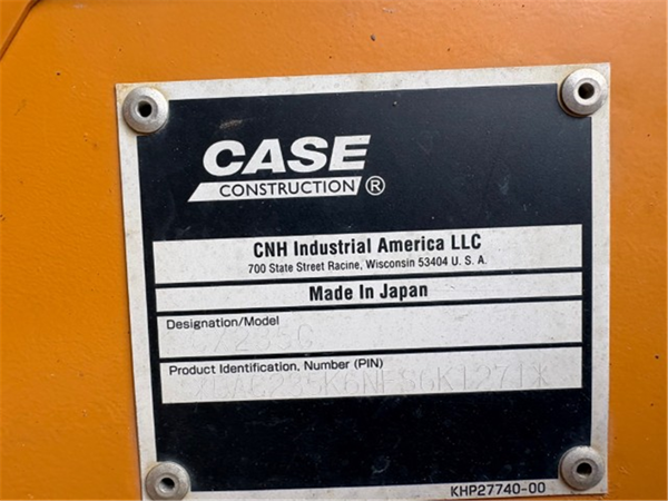 2016 CASE CX235C SR 5444