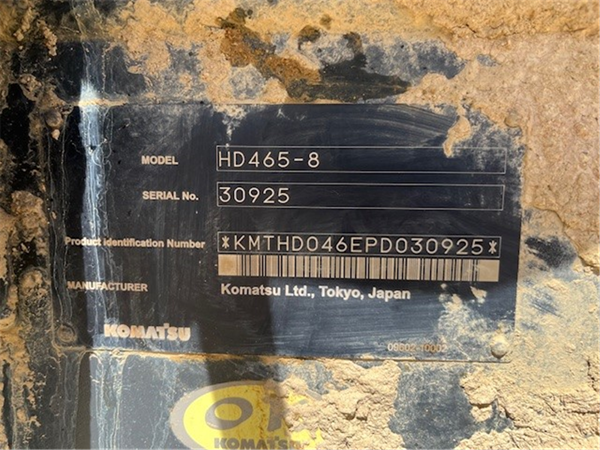 2024 Komatsu HD465-8 5455