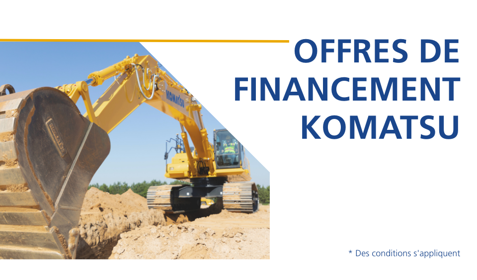 Offres de financement Komatsu