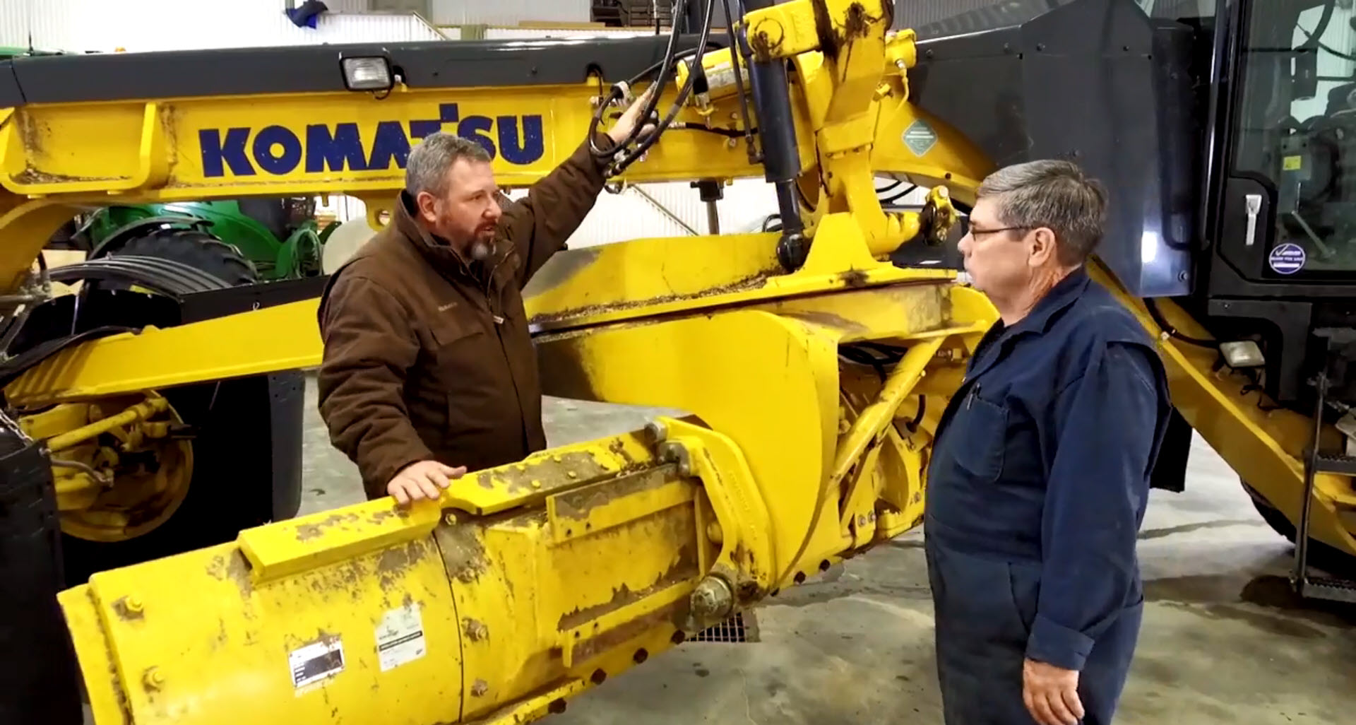 Pour Murray Brown, le confort qu’offre sa Komatsu est important.