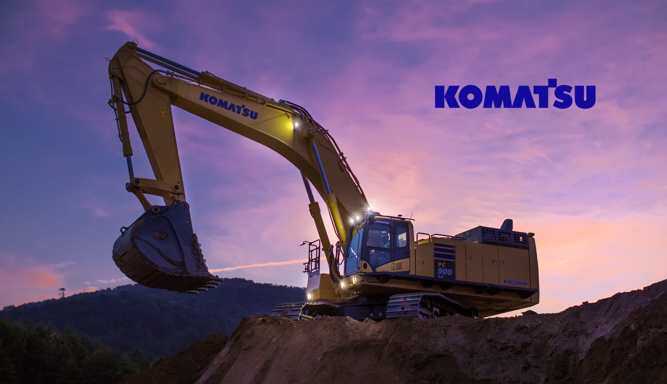 Komatsu Excavators:<br />Built to outlive, outlast, outperform.