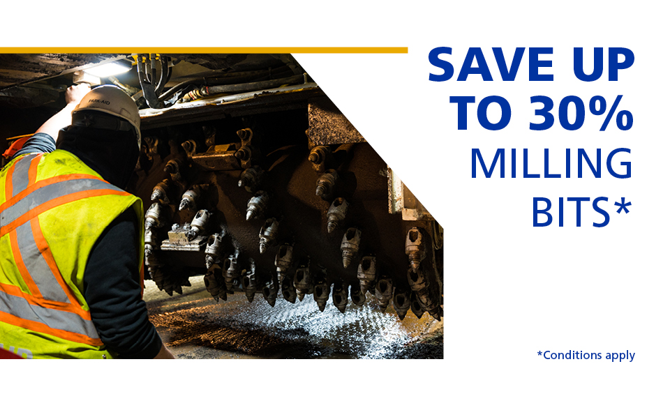 Save Up To 30% Off Milling Bits*