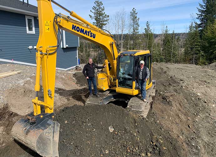 Tout a commencé avec une excavatrice Komatsu PC138.