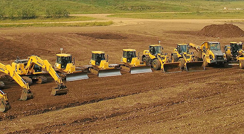 High-tech Komatsu equipment