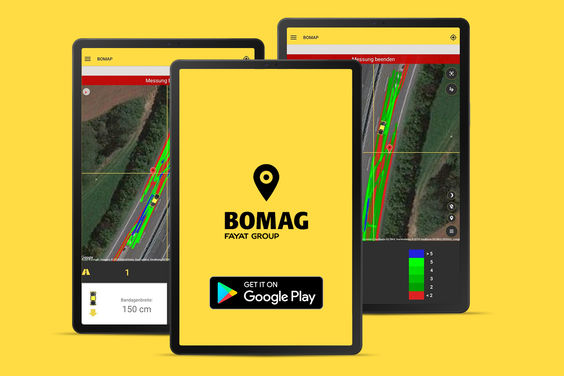<h6>Less passes to reach target compaction with the BOMAP Connect app<h6>