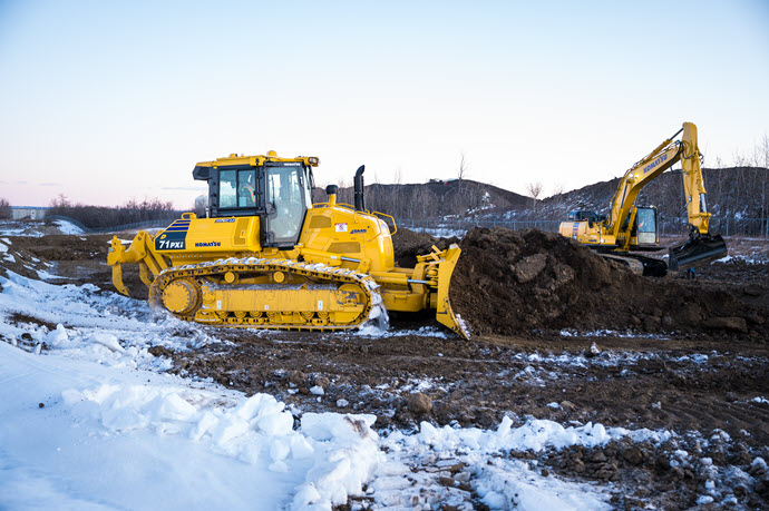 Smart Construction Intelligent Dozer and Excavator