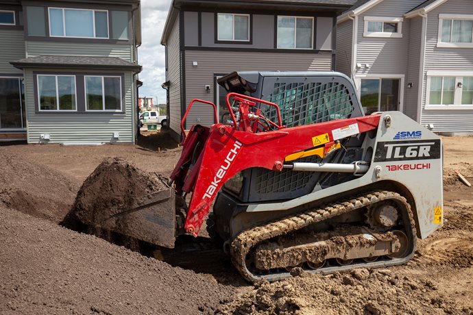 Takeuchi chargeur compacte sur chenilles