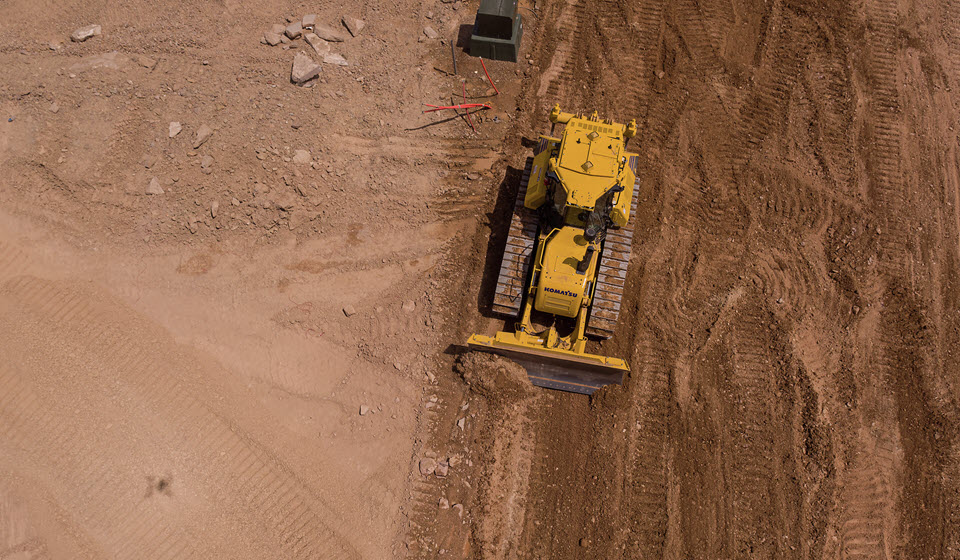 Komatsu iMC 2.0 Dozer using Quick Surface Creation