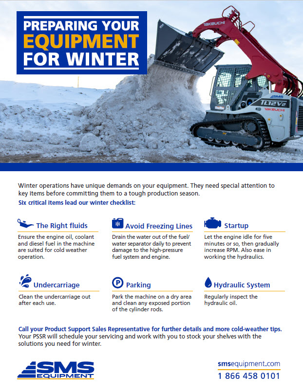 Checklist: Preparing Your Takeuchi Equipment for Winter